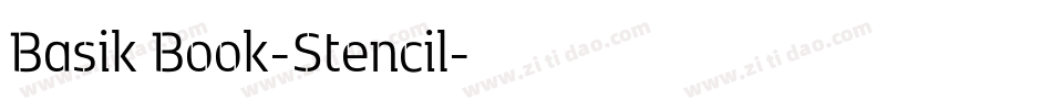 Basik Book-Stencil字体转换